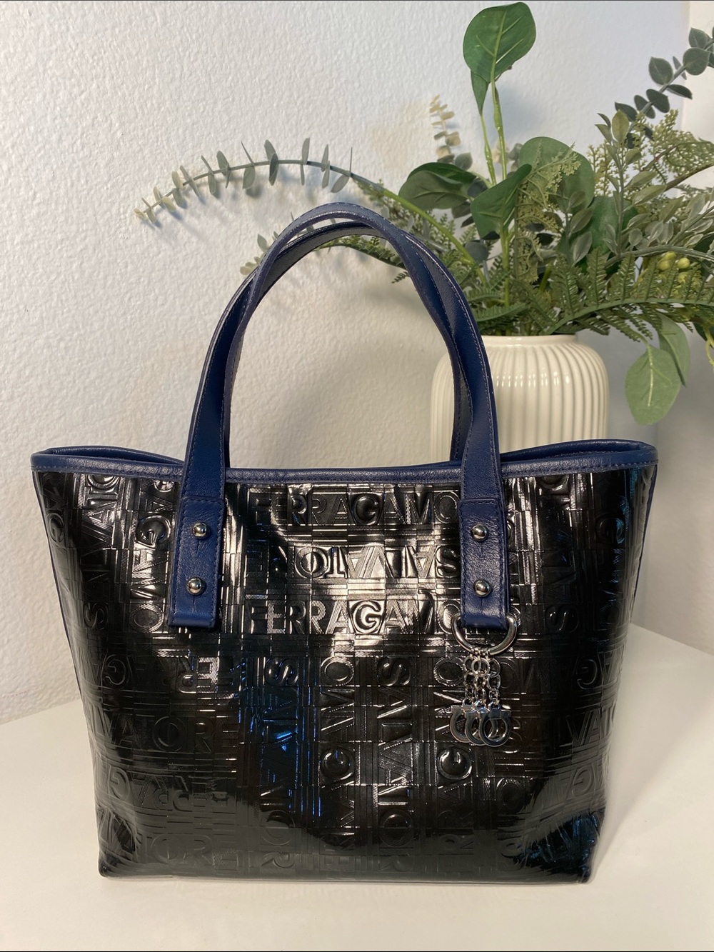 Salvatore Ferragamo Patent Leather XS Tote - Picture 3 of 15